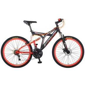 Bicicleta Benotto Montaña RUSH R26 21V. Hombre Acero Negro/Naranja