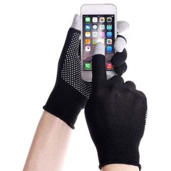 1 par de guantes antideslizantes de silicona para teléfono pantalla 