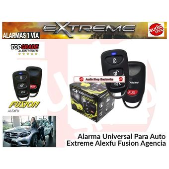 Alarma Universal Para Auto Extreme Alexfu Fusión Agencia Color Negro