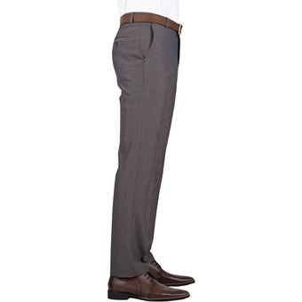 Pantalon De Vestir Yale Hombre Gris Poliester 10072 0451