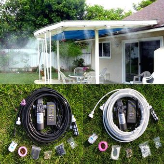 Black US Plug Garden Water Spray Boquilla Bomba eléctrica Sistema de p 
