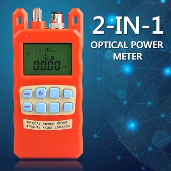 Nueva herramienta 10mW AUA-70AC 2-en-1 Medidor de potencia óptica 1-5k 