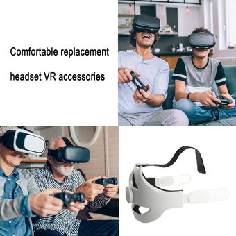 Blanco Ajustable para Oculus Quest 2 Correa para la cabeza de Realidad Virtual Reality Correa Elite 
