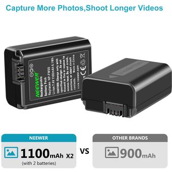 Teror NP-FW50 NP-FW50 Battery Charger,NP-FW50 Battery LCD Single Charger for Sony Alpha A6000 A6300 A6500 A7r A7