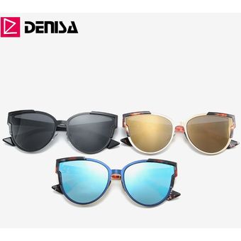 Denisa Retro Cateye Gafas de sol para mujeres con gafas demujer 