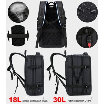 impermeable mochila negra WOT mochilas para hombre #Negro with lock de gran capacidad Mochila antir  de 17 pulgadas para portátil carga USB mochila de viaje para mujer 
