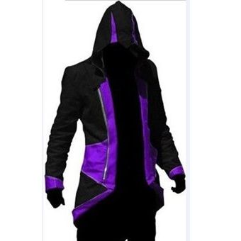 #black and purple Assassins  adultos mujeres Streetwear c 