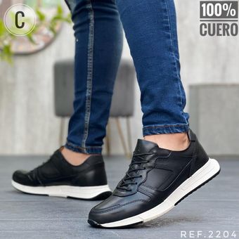 Zapato Casual Cuero Hombre Negro Linio Colombia - GE063SP1FYXKFLCO