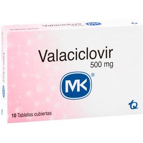 Valaciclovir Mk 500mg. Tabletas Caj. X10tab Tq