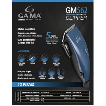 Máquina de Afeitar Magnetic Clipper GM562 Gama