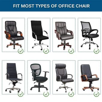 #Navy Blue Funda extensible para silla de oficina,cubierta hecha de licra,antisuciedad,desmontable,ideal para ordenador,tamaños ML 