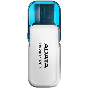 ADATA Memoria Flash USB 2.0 UV240 32GB Tapa Retráctil Blanco