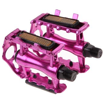 pedales planos de aleación de aluminio para bicicleta de montaña #Pink 1 par de pedales de bicicleta MTB pedales planos para ciclismo de 916 \ accesorios para bicicleta MTB BMX 