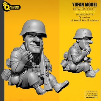 Yufan Model 135 Resin Soldier Q versión Kits de figuras Yfww-2017 