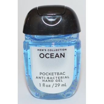 Gel Antibacterial Pocketbac Bath Body Works Ocean For Men 29 Ml