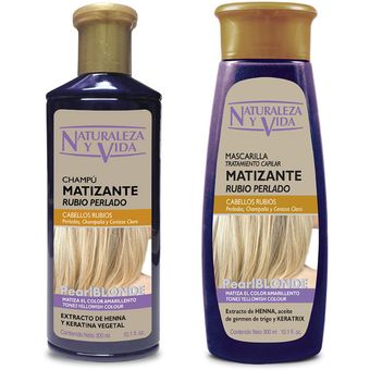 Naturaleza Vida Shampoo y Mascarilla Matizante Rubio Perlado 300 | Linio Colombia - NA401HB0JKA6DLCO
