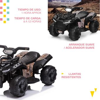 Cuatrimoto Atv Montable Para Niños Motor A Gasolina 49 Cc Negro