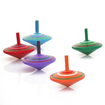 3 piezas de los juguetes de hilado de niños coloridos 