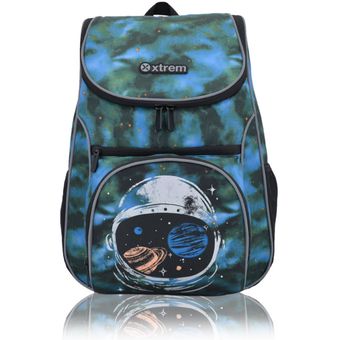 Mochila Juv Backpack Gamma 154 Black Blue Xtrem-Azul 