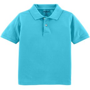 Camiseta Tipo Polo Oshkosh Azul Claro