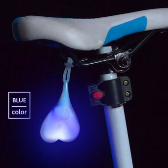Luces de la cola de la bici huevo noche de la lámpara de ciclo del asiento trasero de luces de la bicicleta de advertencia de la bola 