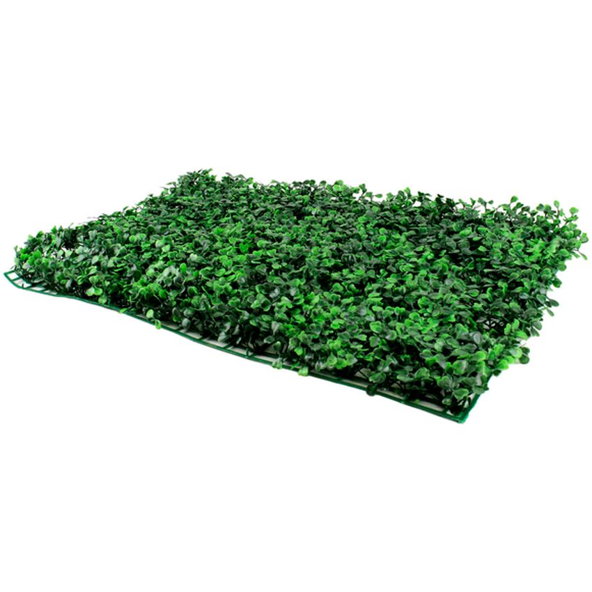 Onof HMLW-02 Follaje Artificial Verde Oscuro Boxwood para Muro 60 x 40 cm