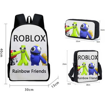 Niños Niños Niñas Roblox Rainbow Friends Imprimir Mochila Gran