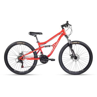 Bicicleta plegable centurfit r26 outlet todo terreno 21 velocidades roja