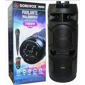 Parlante Profesional Bluetooth TWS Estilo Torre Cilíndrica 2x8 Pulgadas -  Sonivox Colombia