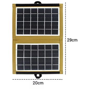 Mini Panel Solar cl-670 7w Portatil Para Cargar Celular Uso Exterior  GENERICO