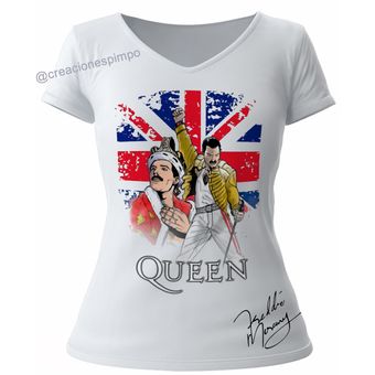 Camiseta moda mujer poliester tacto algodón queen freddie mercury Linio - CO415FA13DMW6LCO