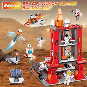 STEM Spaceship Rocket Building Block Kits Gift for Kids Boys