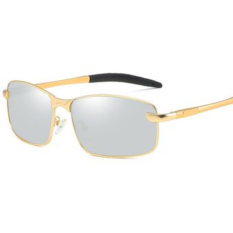 Psacss Square Polarized Sunglasses Men Women Aluminium Frame 
