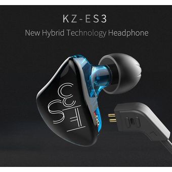 KZ ES3 Running Sport In Ear Earphone 1DD 1BA Componente extraíble h 