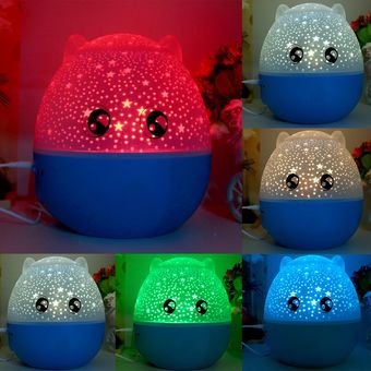 Lámpara de proyección giratoria Star Master LED Luz nocturna con altavoz Gran regalo 