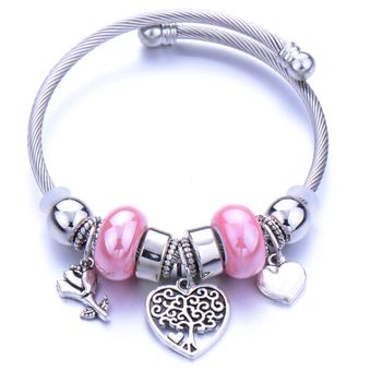 Pulsera De Resorte De Mariposa Cristal De Cristal Pulsera 