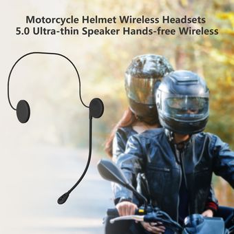Casco de la motocicleta inalámbricos Bluetooth 5.0 ultra-delgado altavoz manos libres inalámbrico 
