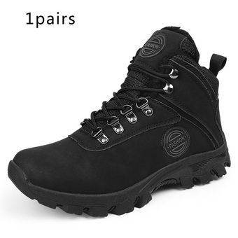 Zapatos de hombre botas de invierno de resbalones cómodos zapatos de nieve cálida más talla de invierno zapatillas de deporte casuales masculino 