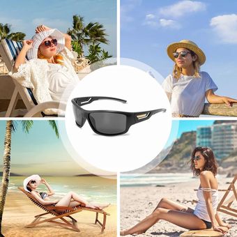 Polarizada Deportes camuflaje gafas de sol mujeres de los hombres al aire libre Gafas de sol 