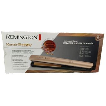 Plancha para Cabello Remington Keratin Therapy con Aceite Argan