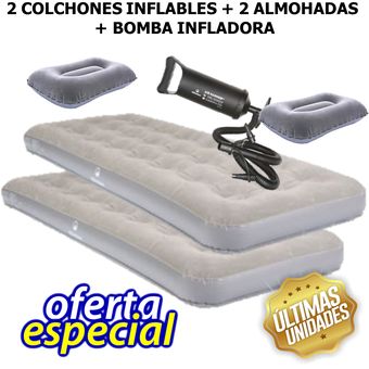 Intex Colchón hinchable con 2 almohadas y bomba