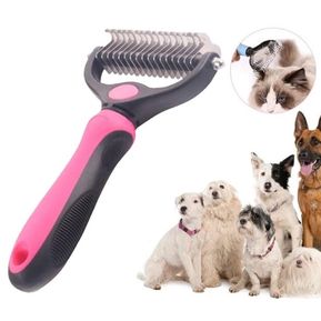 Cepillo Clean Rosa Grande, Peine Quita Pelos Mascotas Rastrillo Para Quitar  Perros Pelo Corto Largo Deslanador Gato Perro