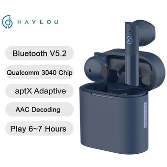 Azul Haylou MoriPods T33 TWS Apt HiFi Auricular con reducción de ruido AAC 