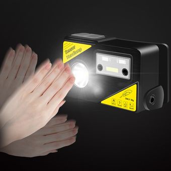 Mini Faro LED XPG Recargable Sensor De Movimiento-Negro 