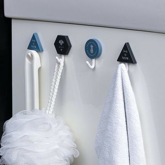 Ganchos adhesivos Perchas montadas en la pared de servicio pesado Accesorios de baño de cocina 