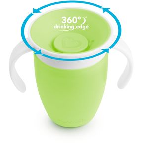 Vaso termo Miracle 360º de acero inoxidable MUNCHKIN Color Verde - Tu  tienda de bebés