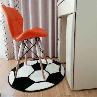 silla P ordenador Anti-slip poliéster pelusa bola redonda alfombra 