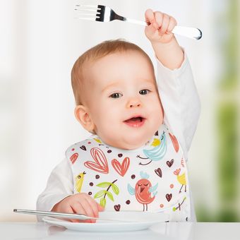 Uds bebé impermeable Baberos para comer Unisex lavable mod 