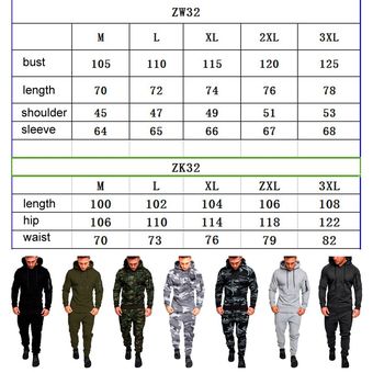 chaqueta y pantalones conjunto para correr Chándal de camuflaje para hombre #Army Green ropa deportiva de para gimnasio entrenamientos deportivos 