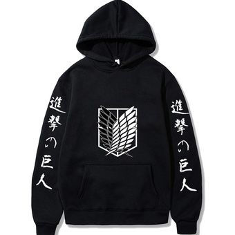 Attack on Titan Hoodie Pullovers Casaul Tops（#gray） 